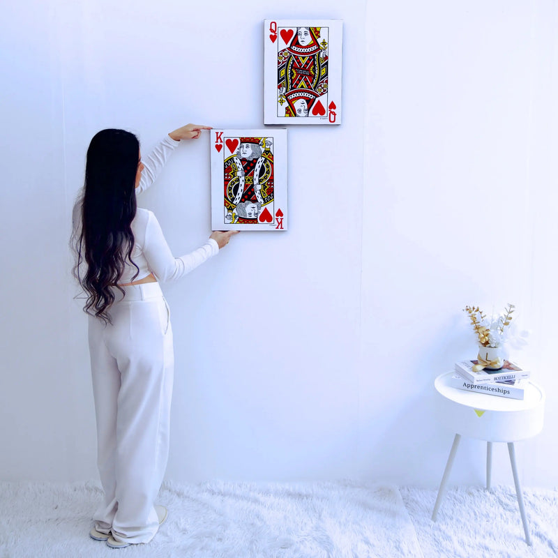 The King and Queen of Hearts | 30 x 40 cm (x2)