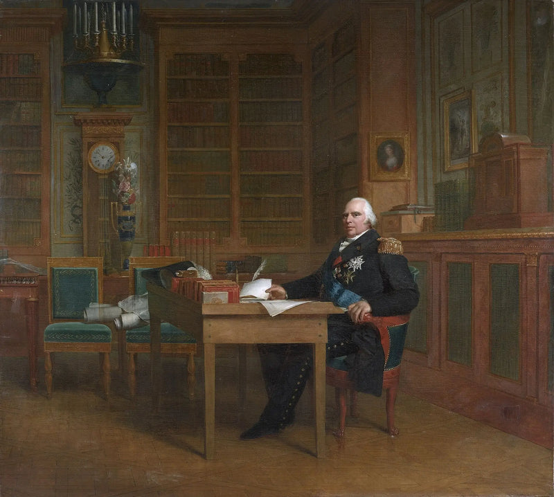 King Louis XVIII in his Tuileries study - François Gérard
