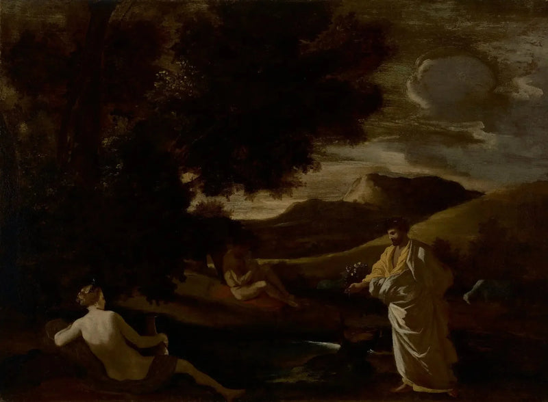 King Midas transforms an oak branch into gold - Nicolas Poussin