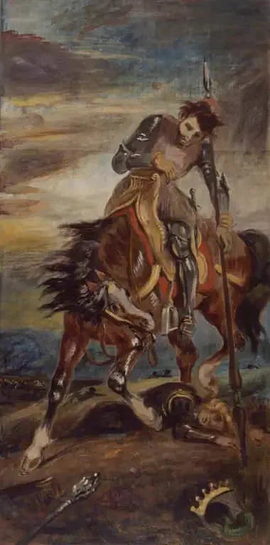 The King Rodrigue - Eugène Delacroix