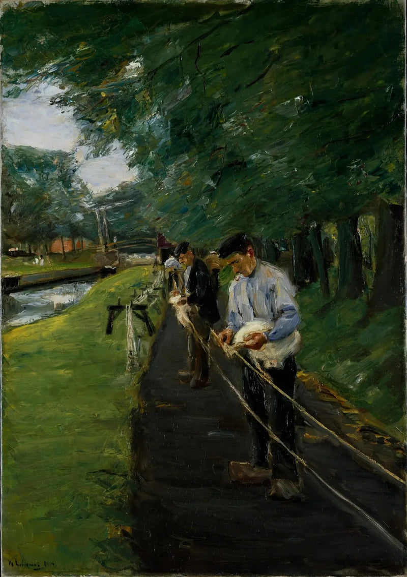 The Ropewalk in Edam - Max Liebermann