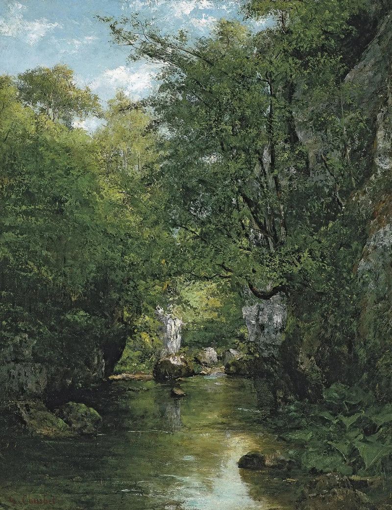 The Stream of Water, La Brème - Gustave Courbet