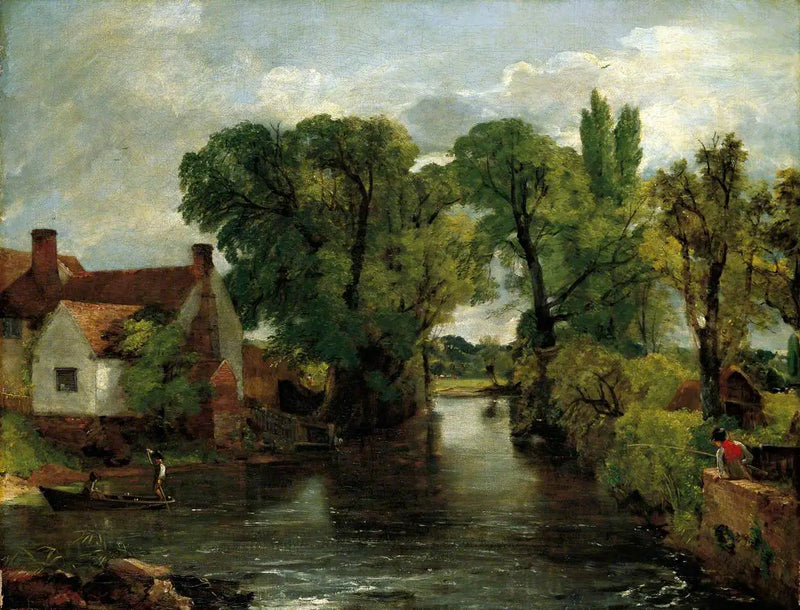The stream of the mill, Willy Lott's house - John Constable