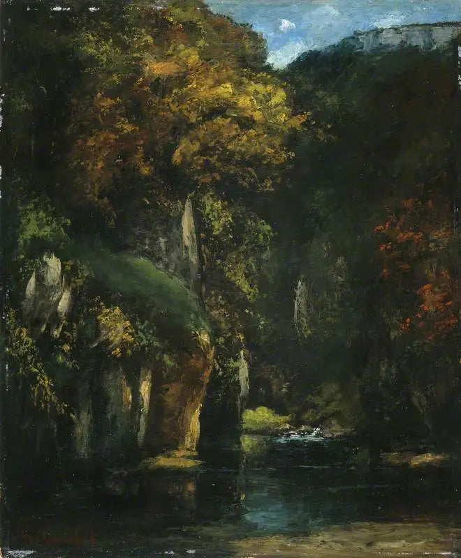 The Black Well Stream - Gustave Courbet