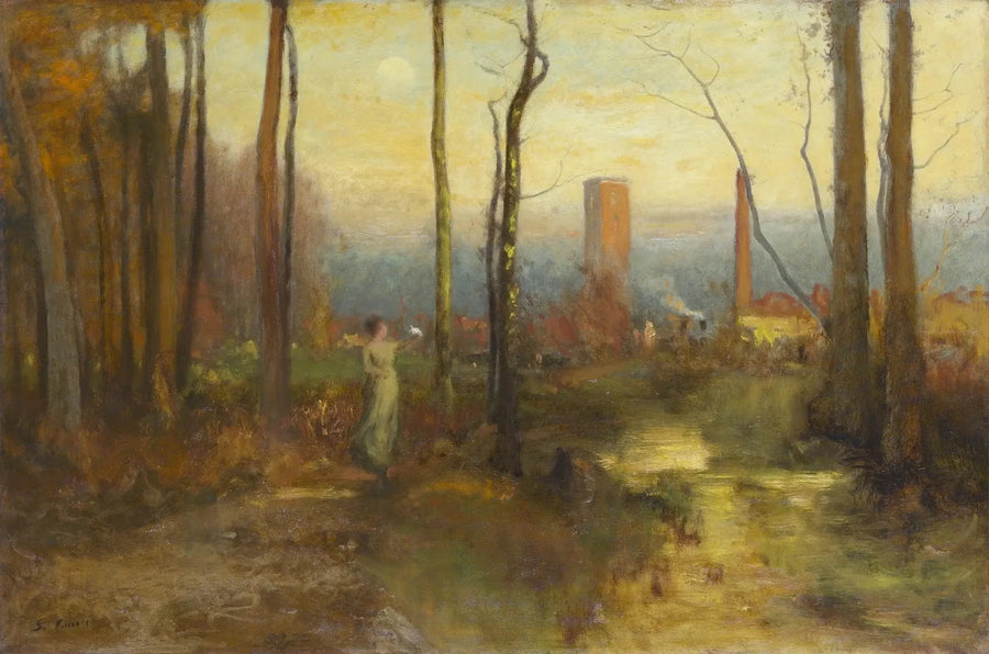 The Mill Stream, Montclair, New Jersey - George Inness