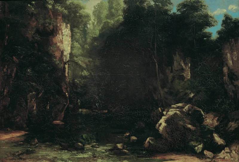 The shaded stream - Gustave Courbet