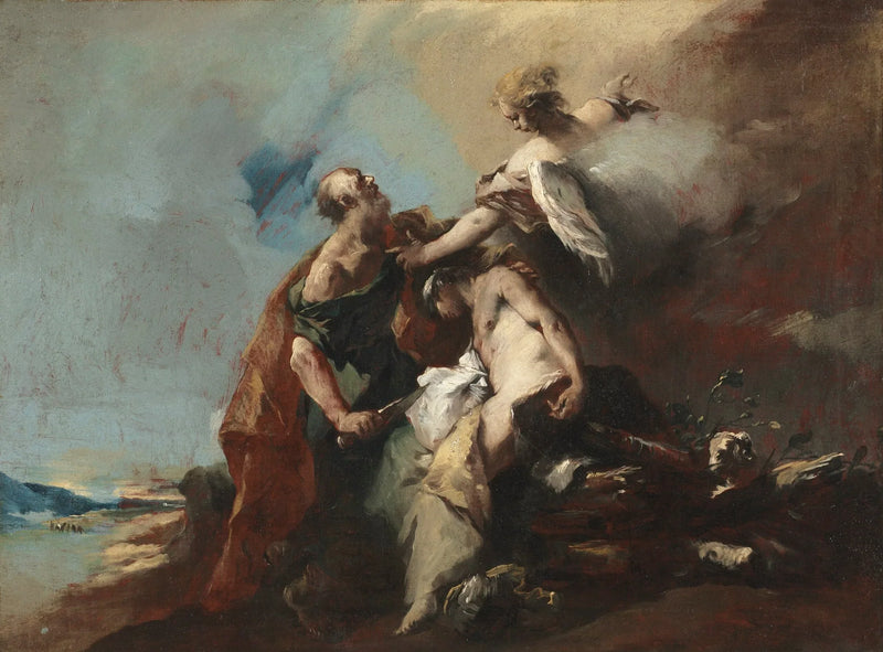 The Sacrifice of Isaac - Francesco Guardi