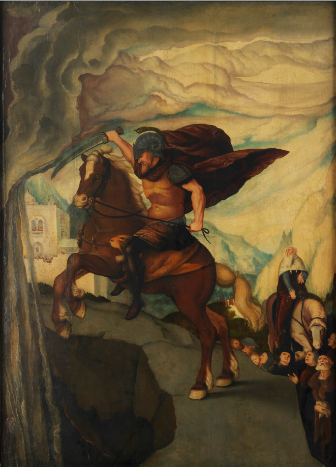 The sacrifice of oneself by Marcus Curtius - Hans Baldung Grien