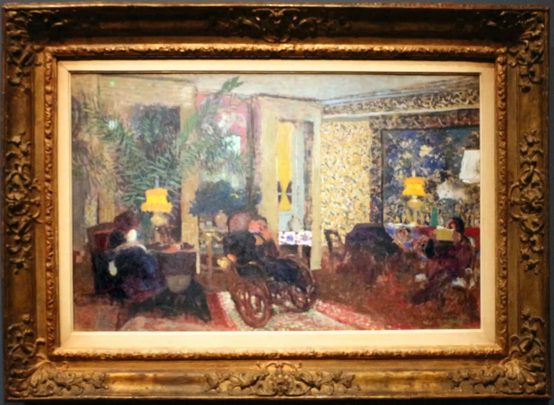 The Salon with Three Lamps, rue Saint-Florentin - Édouard Vuillard