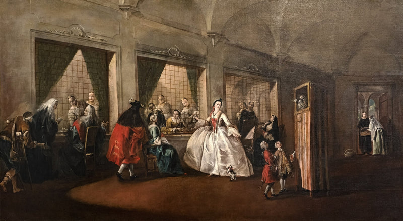The Convent of San Zaccaria Nuns' Hall - Francesco Guardi