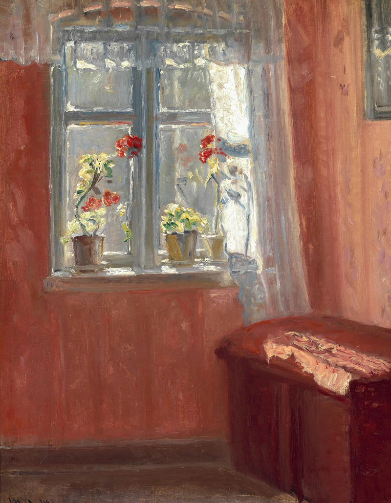 The red living room. -Michael Peter Ancher