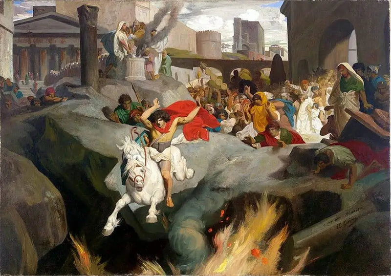 The Leap of Mettius Curtius - Jean-Léon Gérôme