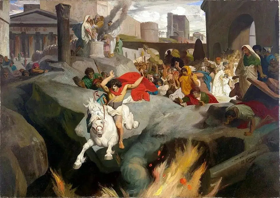 The Leap of Mettius Curtius - Jean-Léon Gérôme