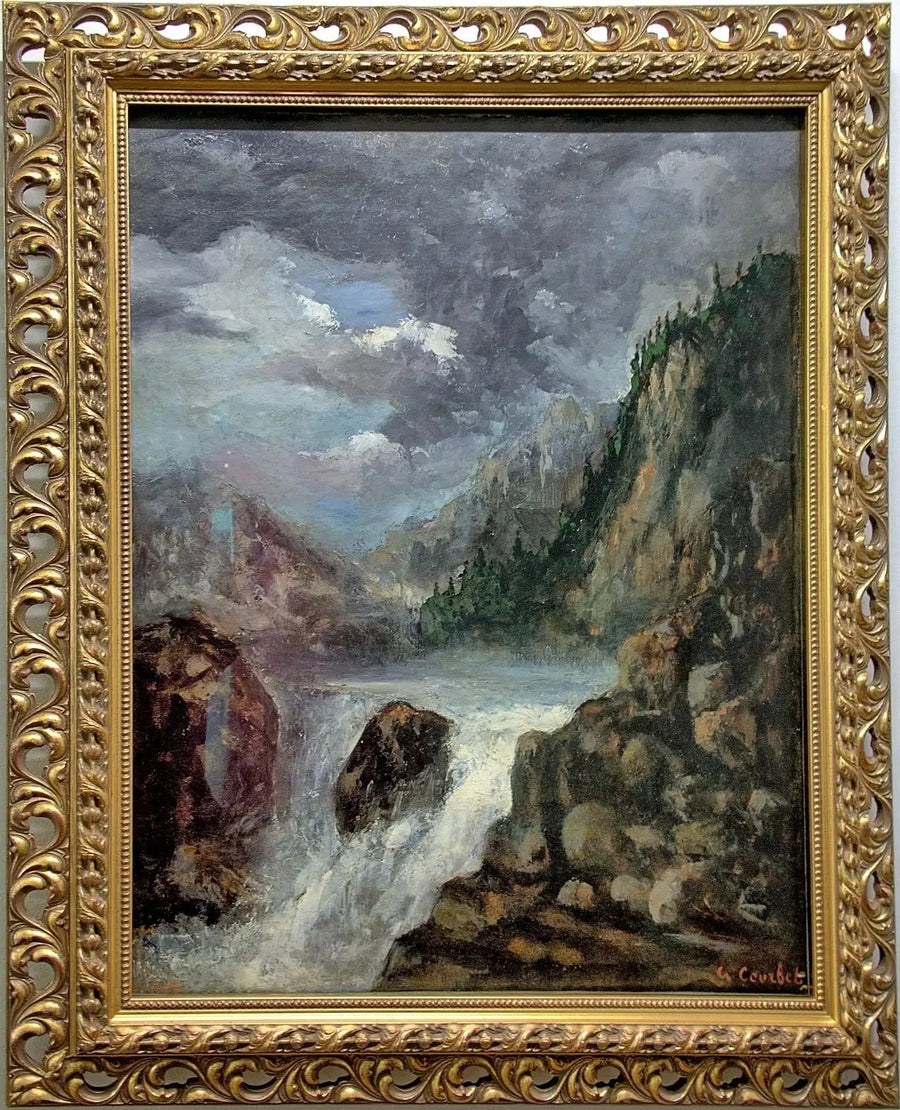 The Leap of Doubs - Gustave Courbet