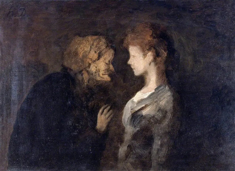 The Secret - Honoré Daumier