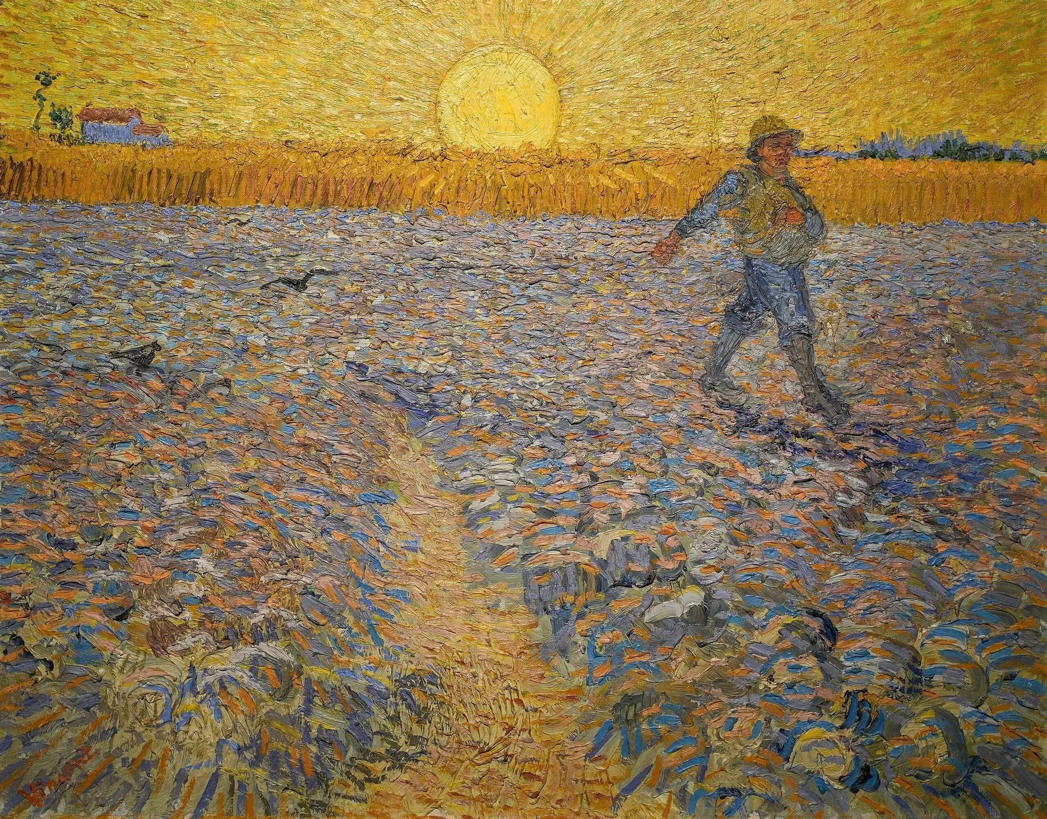 Le Semeur I - Vincent van Gogh image 1 copie peinte à la main à l’huile