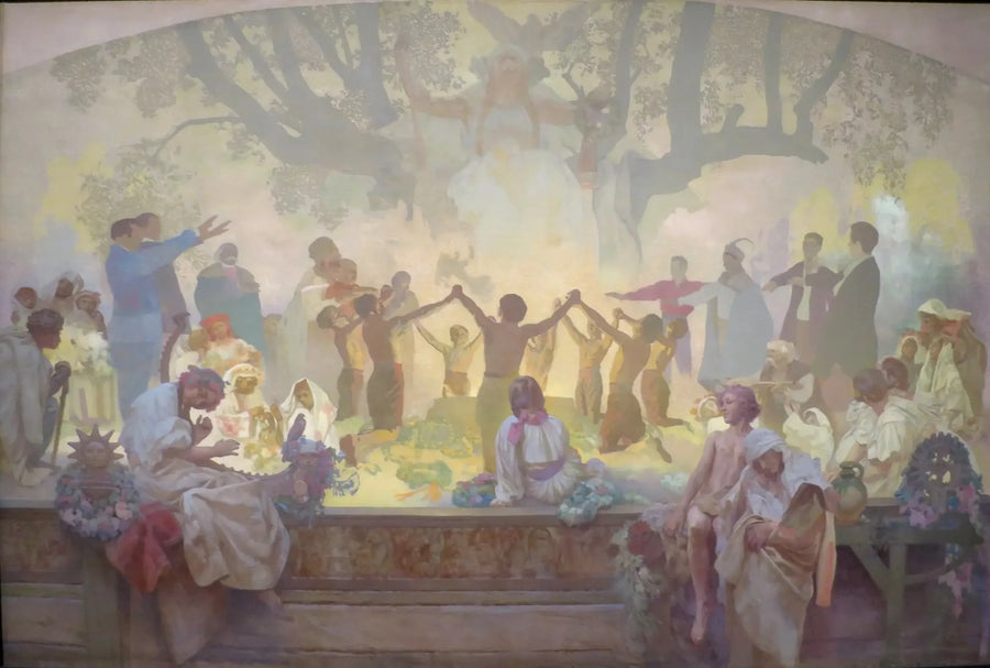 The Oath of Omladina - Alphonse Mucha