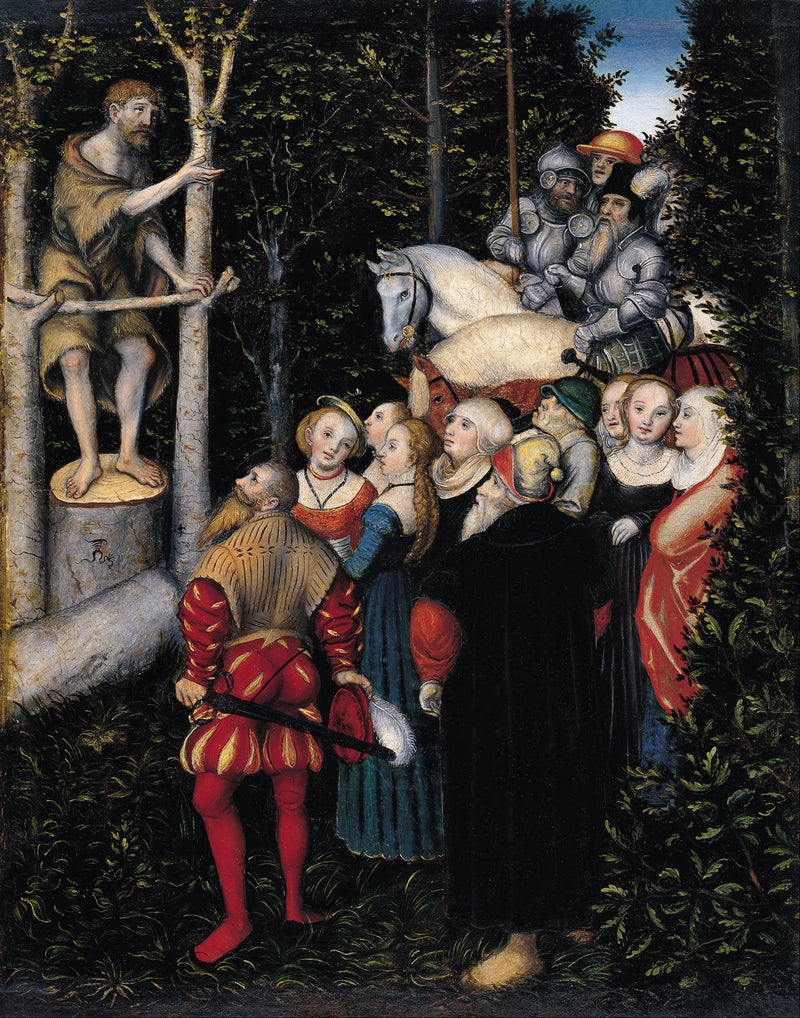 The Sermon of Saint John the Baptist - Lucas Cranach the Elder