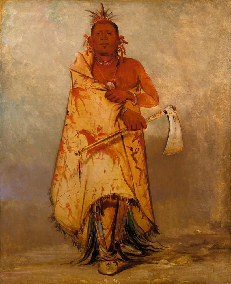 Le-sháw-loo-láh-le-hoo, Big Elk, chief of the Skidi (Loup) Pawnee - George Catlin