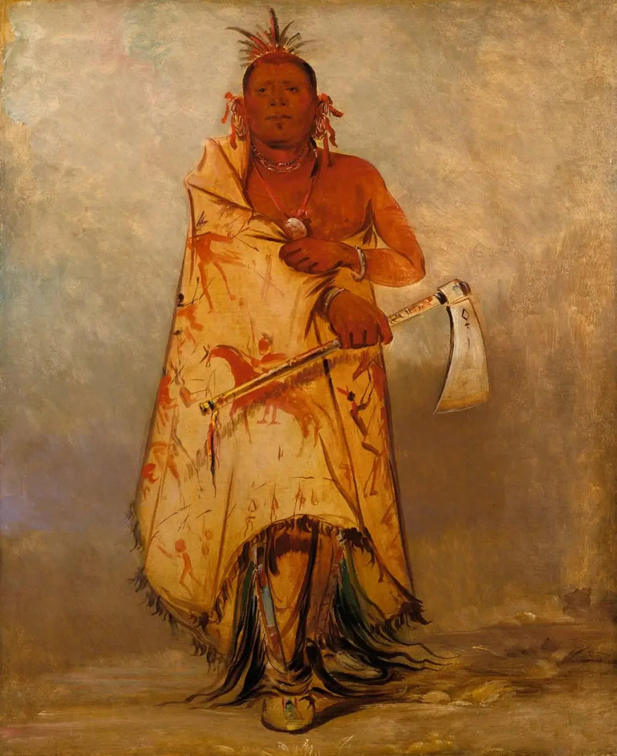 Le-sháw-loo-láh-le-hoo, Big Elk, chief of the Skidi (Loup) Pawnee - George Catlin