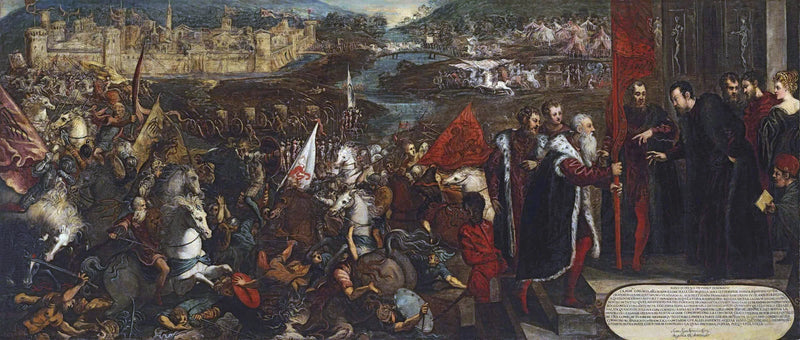 The Siege of Asola - Jacopo Tintoretto