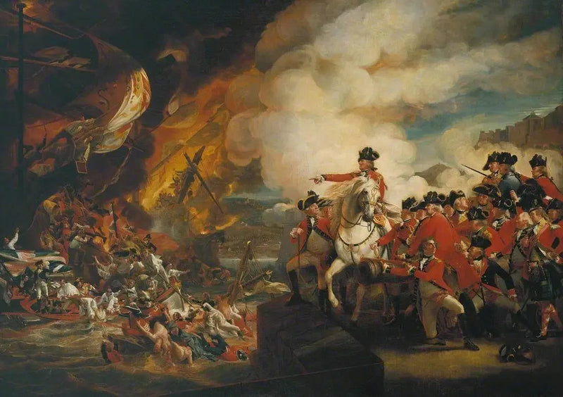 The Siege and Relief of Gibraltar, September 13, 1782; replica - John Singleton Copley