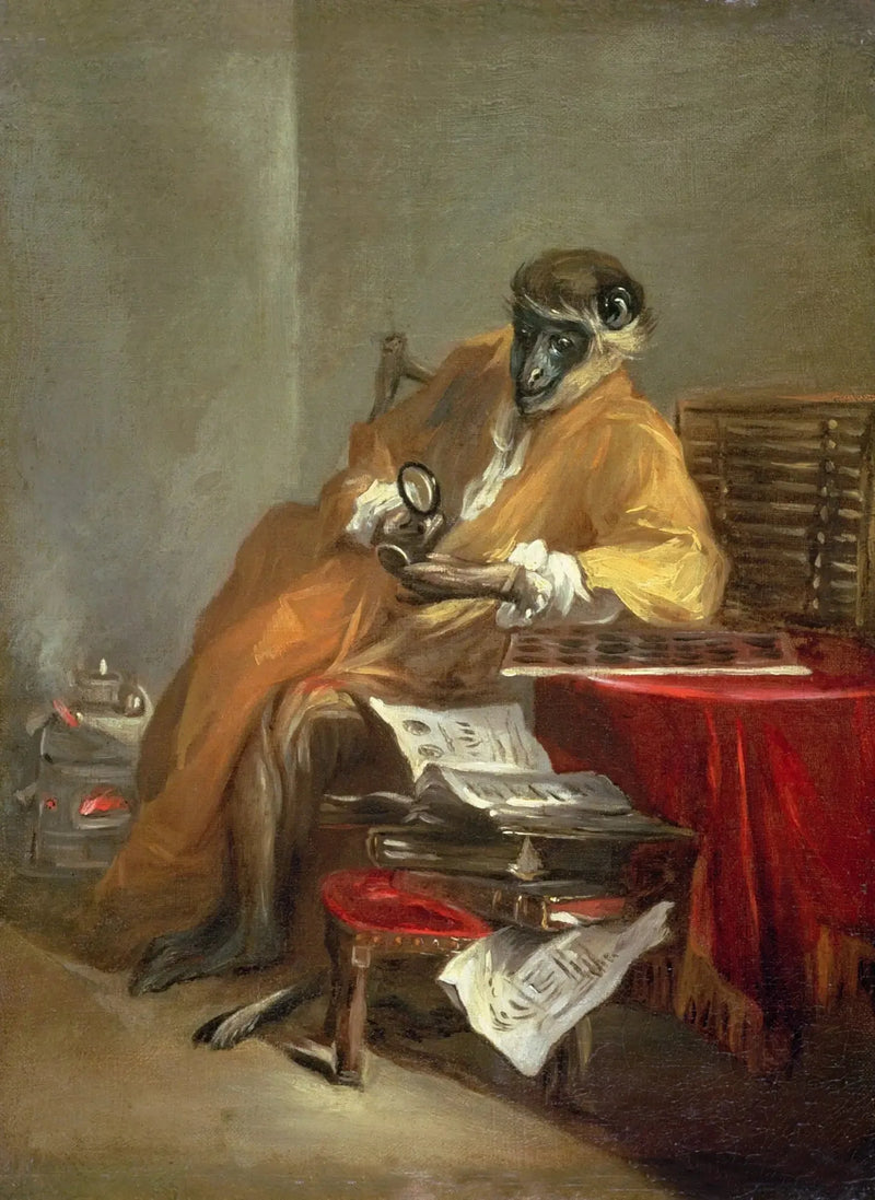The Antique Monkey - Jean Siméon Chardin