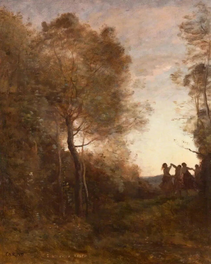 The Evening – The Dance of the Nymphs - Jean-Baptiste Camille Corot