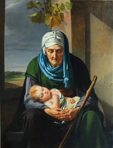 The Sleep of Childhood and Old Age - Marie-Guillemine Benoist