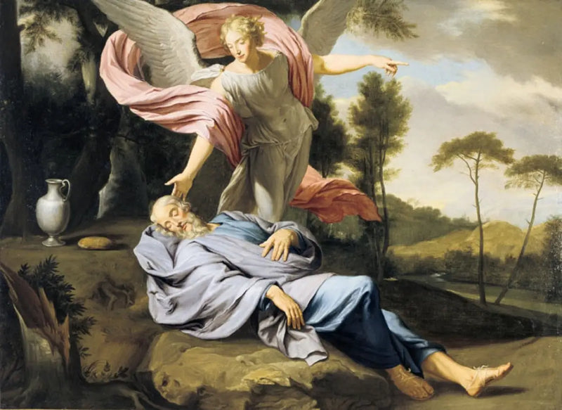 The Sleep of Elijah - Louis Jean François Lagrenée