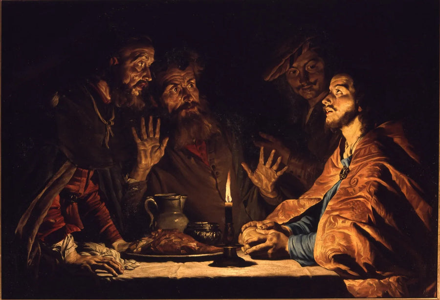 The Supper at Emmaus - Gerrit van Honthorst