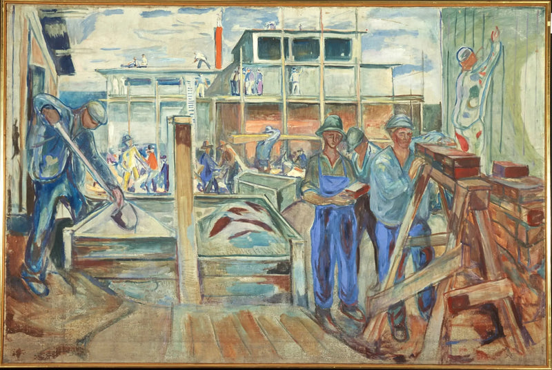The Winter Studio Under Construction - Edvard Munch