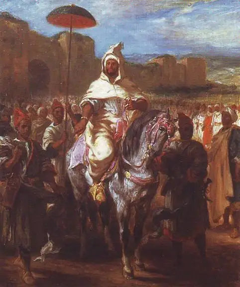 The Sultan of Morocco Surrounded by His Guard - Eugène Delacroix