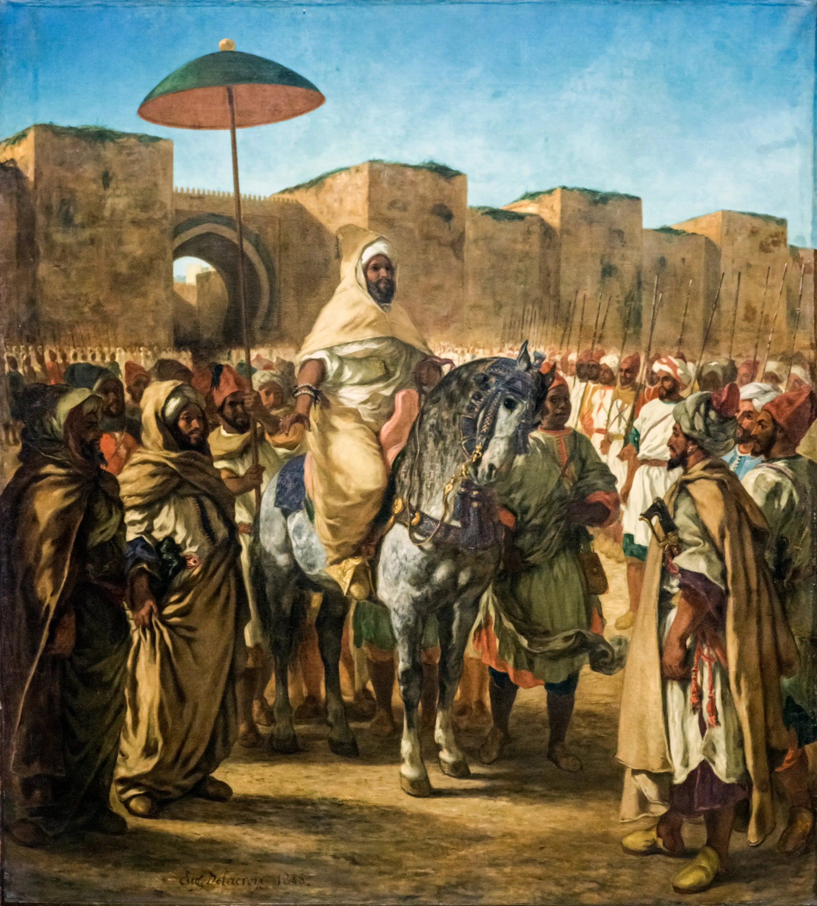 Le Sultan du Maroc - Eugène Delacroix image 1 reproduction réalisée par Alpha Reproduction