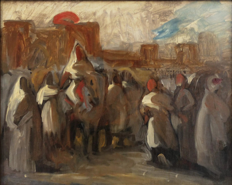 The Sultan of Morocco Moulay Abd-er-Rahmane Receiving the Count of Mornay, Ambassador of France - Eugène Delacroix