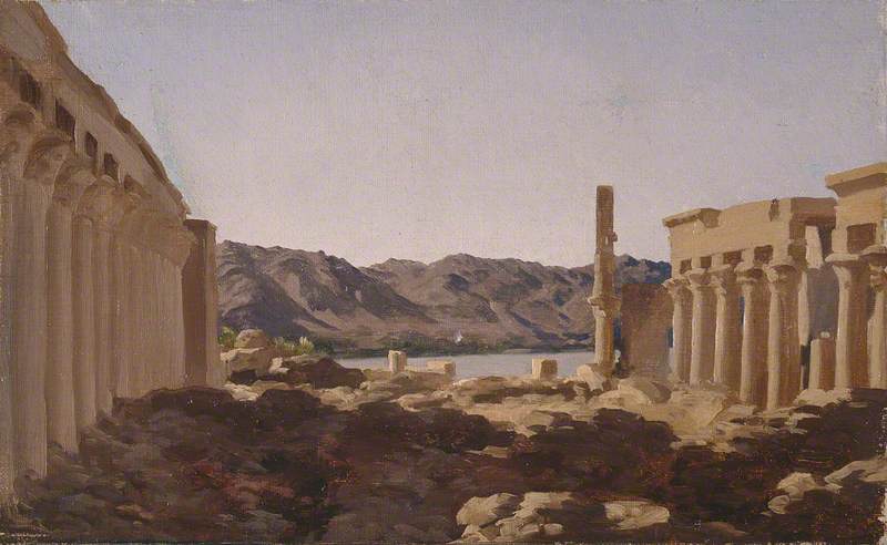The Temple of Philae - Frederic Leighton
