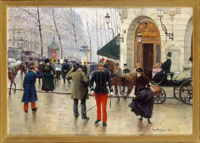 The Vaudeville Theater - Jean Béraud