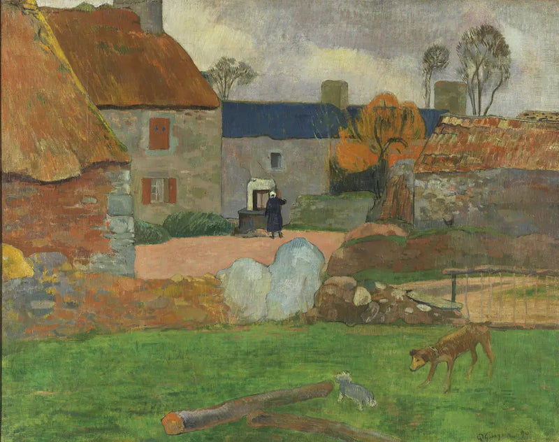 The Blue Roof - Paul Gauguin