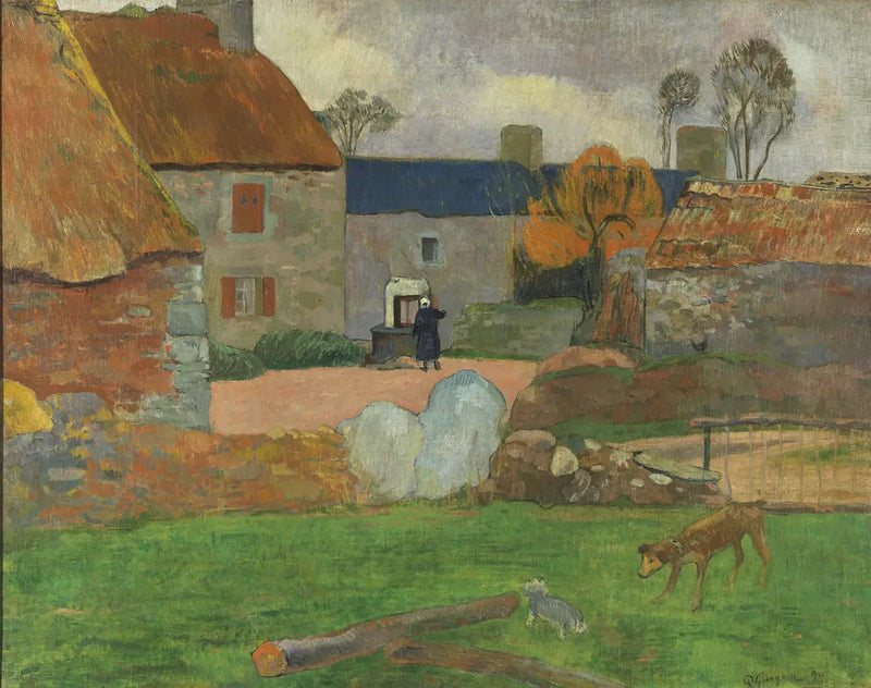 The Blue Roof - Paul Gauguin