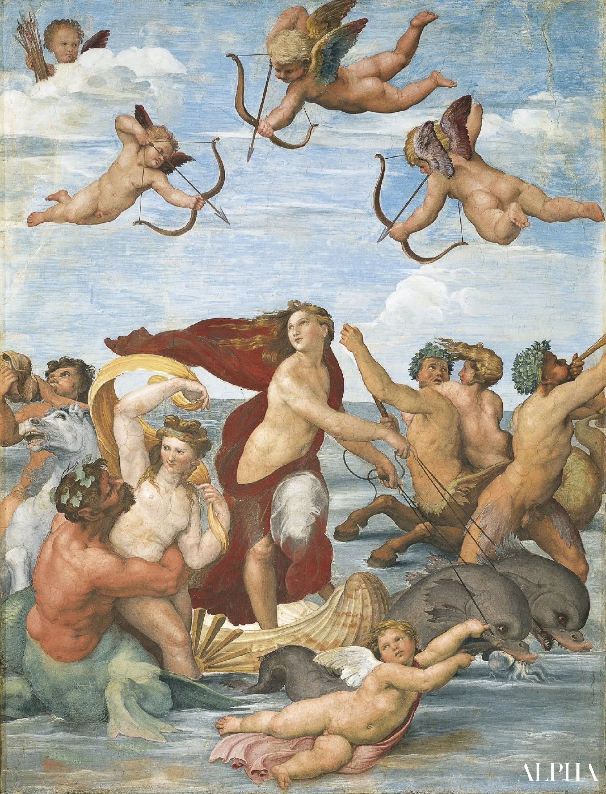 Le Triomphe de Galatée - Raphaël (peintre) - Reproductions de tableaux et peintures haut de gamme