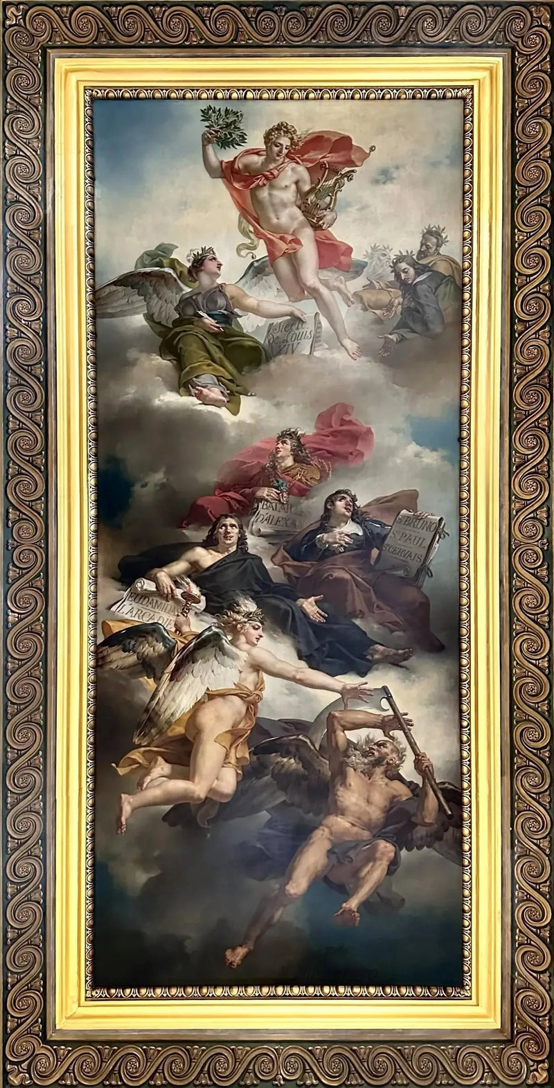The Triumph of French Painting: Apotheosis of Poussin, Le Sueur, and Le Brun - Charles Meynier