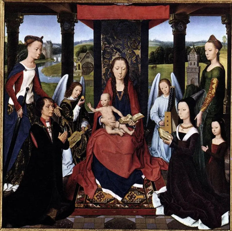 The Donne Triptych (central panel) - Hans Memling