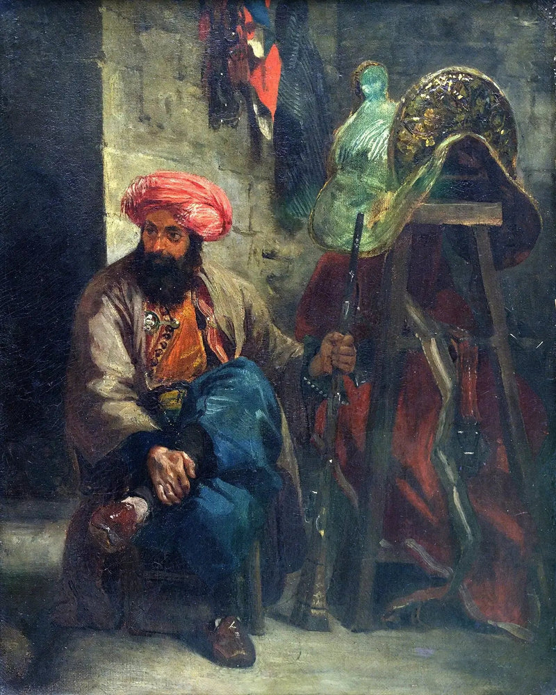 The Turk on the Saddle - Eugène Delacroix