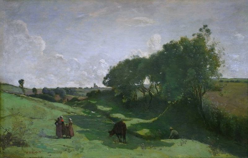 The Valley - Jean-Baptiste Camille Corot