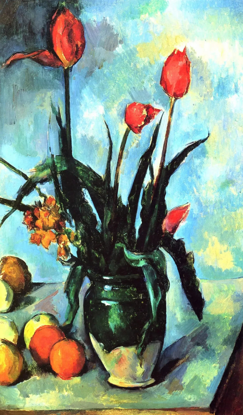 The Vase of Tulips - Paul Cézanne