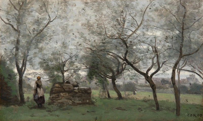 The Orchard, surroundings of Mantes - Jean-Baptiste Camille Corot