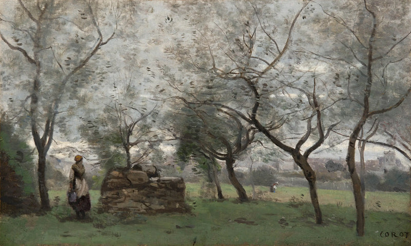 The Orchard, surroundings of Mantes - Jean-Baptiste Camille Corot
