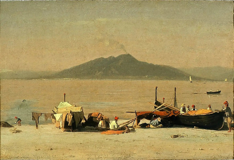 Mount Vesuvius from Marina Grande, Capri - Sanford Robinson Gifford