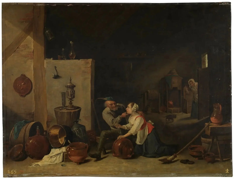 The Old Man and the Servant - David Teniers the Younger