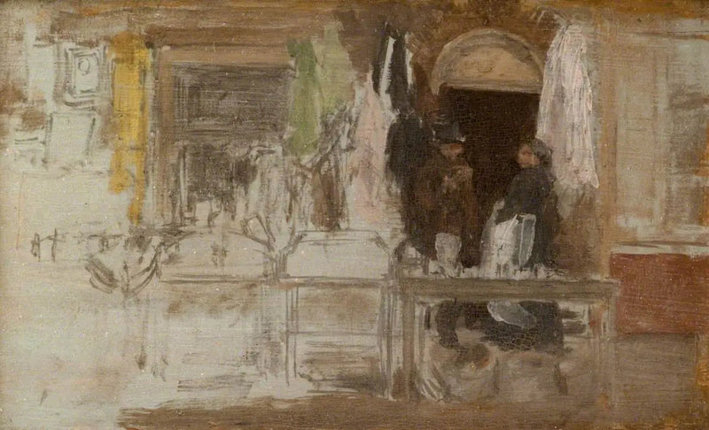 The Old Clothing Shop, Houndsditch - James Abbott McNeill Whistler